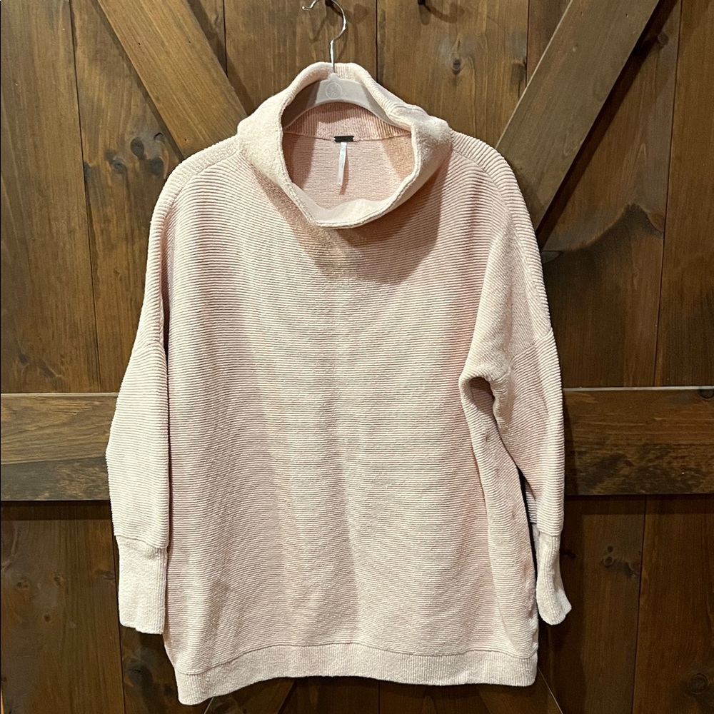 FP Movement by Free People Soft Pink Cowl Neck Sweater